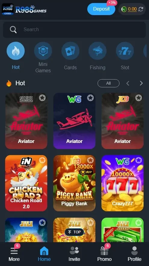 R988 Game Interface